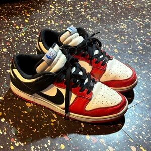 Nike Dunk 75 Anniversary Edition Red, White, and Black Sneakers